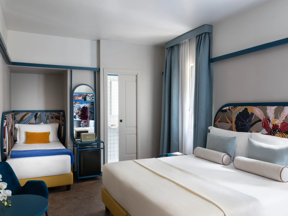 Triple room with double bed and single bed near the bathroom - Hotel XX Settembre, BZAR hotels in Rome